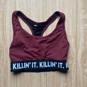Bluenotes Burgundy Sports Bra